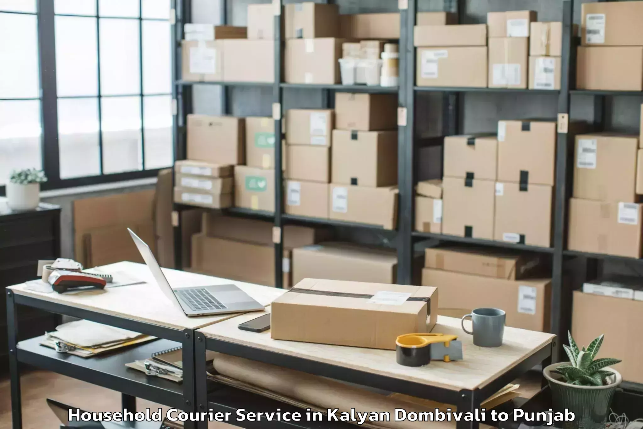 Affordable Kalyan Dombivali to Talwandi Bhai Household Courier